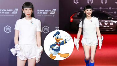 Taiwanese Singer Waa Wei’s Golden Melody Outfit Likened To 'Ah Ma Diapers', She Says It Was Inspired By Donald Duck Instead