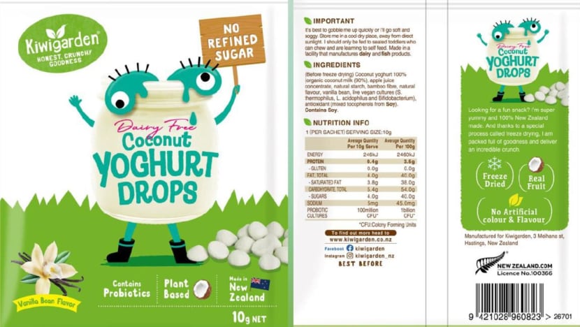 Yogurt snack from New Zealand recalled over undeclared milk allergen