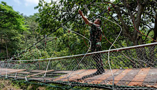 Indonesia’s army to rebuild bridge seen to collapse in viral footage