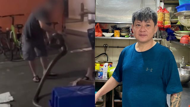 砍杀蟒蛇被罚款1000元 文礼坊小贩：担心蛇跑进巴刹