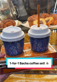 Only for this week! Bacha Coffee is having a 1-for-1 promo for its coffee set which comes with chantilly cream, a pretty sugar stick and a reusable glass straw that you can bring home! #8dayseattrending #8dayseat #bachacoffee #coffee