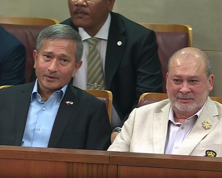 Malaysia's king observes Singapore's parliament during state visit
