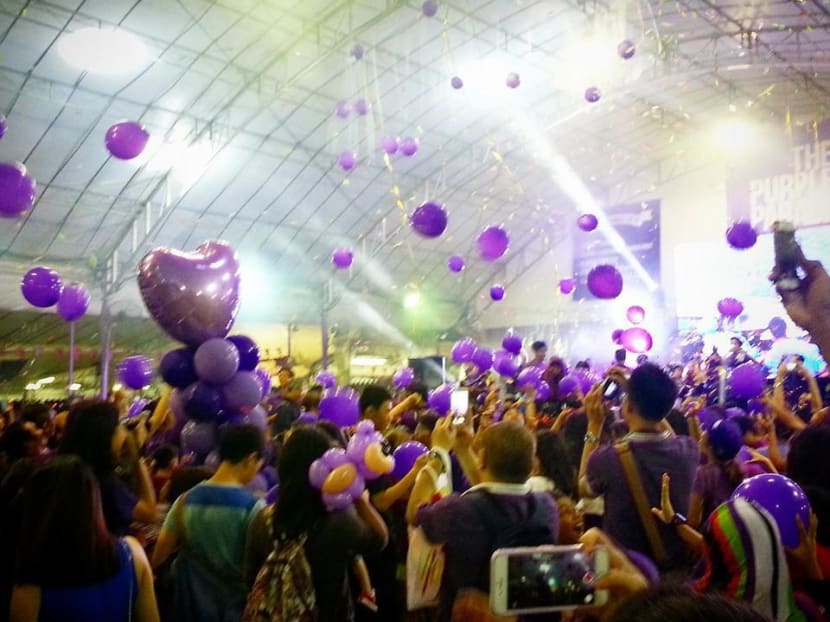 The Purple Parade saw about 5,000 people turning up at Hong Lim Park to show support for the special needs community. Photo: Facebook/ The Purple Parade