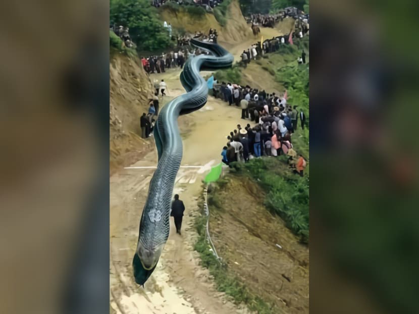 Chinese police set up a task force to track the man down after he posted this image on social media. Chinese police set up a task force to track the man down after he posted this image on social media.