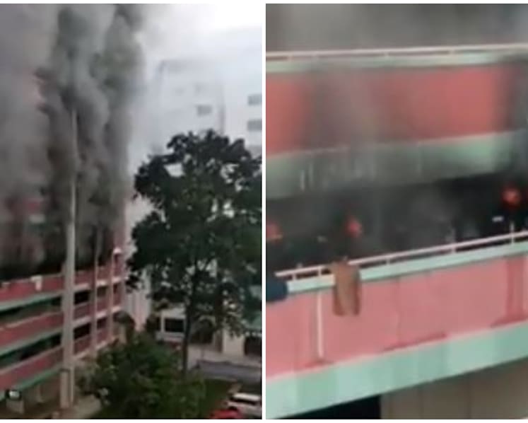2 taken to hospital, 100 residents evacuated after fire breaks out in Yishun flat