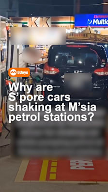 A video showing someone shaking a Singapore-registered car while refuelling at a petrol station in Malaysia has been circulating online.  #8dayssg #8dayssgtrending #sgtiktok #malaysia #petrol 