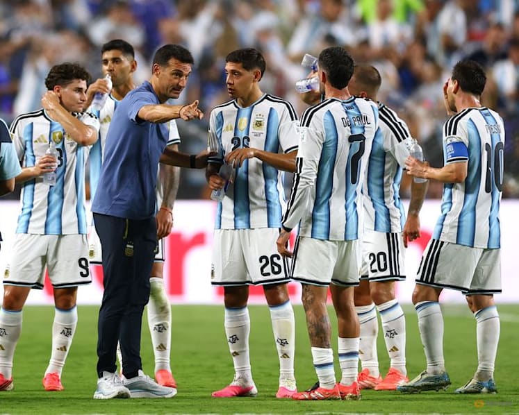 Scaloni hits 100 games with Argentina still feeling the nerves