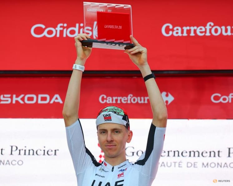 Pogacar wins Monaco time trial as Vuelta bid begins in style