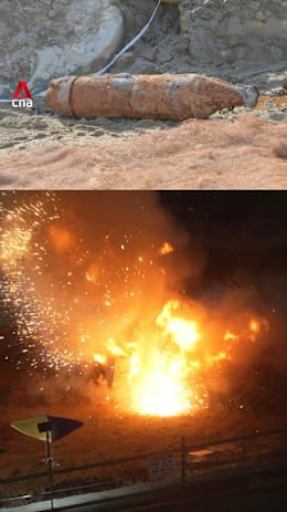 SAF successfully disposes World War II bomb at Tanah Merah Coast Road