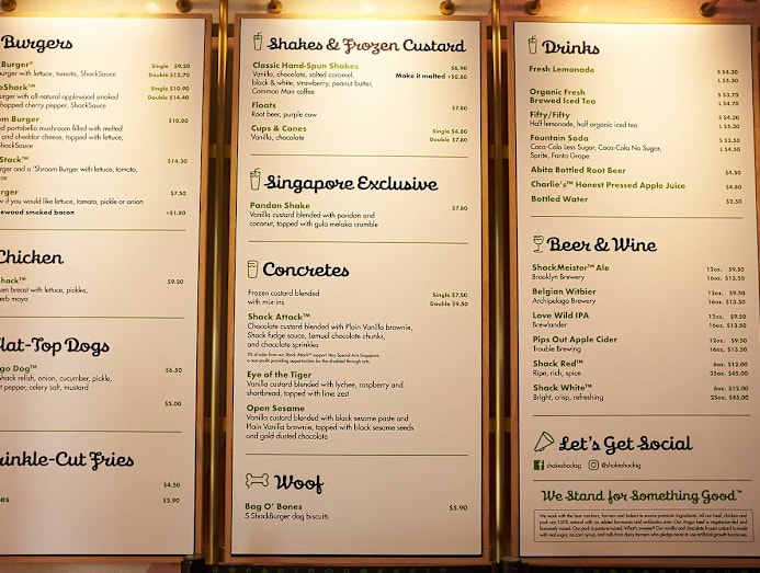Shakebacks Menu First Look: Shake Shack’s Second S’pore Outlet At Neil Road - CNA Lifestyle