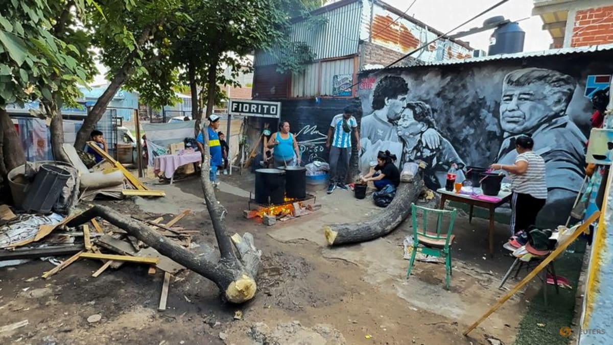 Maradona's former home is transformed into a soup kitchen in Argentina