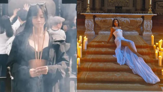 网红穿内衣寺庙拜拜、歌手教堂半裸拍MV，教徒全气炸！