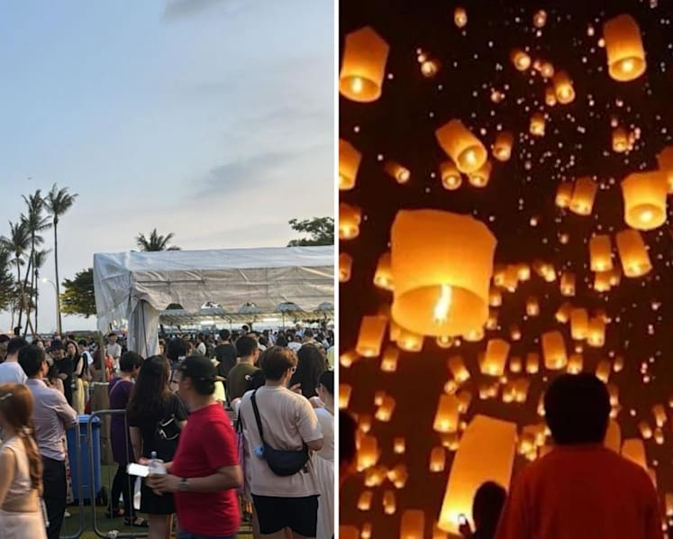 Long queues, no light-up: Anger at S$50 sky lantern festival in Sentosa as participants seek refunds