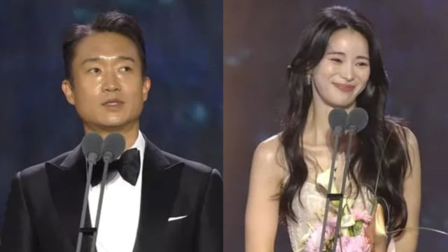 赵右镇、林智研夺“百想”男、女配角奖　林智研领奖“趁机”放闪男友李到晛