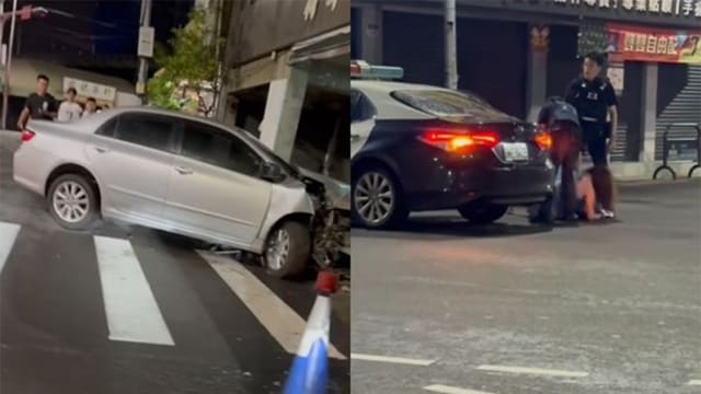 台湾女子醉驾撞民宅拒捕袭警 当场喊“我是女生耶”