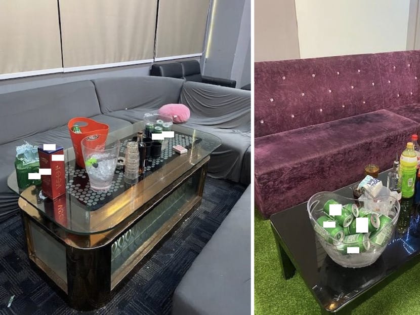 An office unit in Paya Lebar (pictured) where police found 21 men and eight women, aged between 14 and 39, allegedly drinking alcohol and socialising on May 22, 2021.