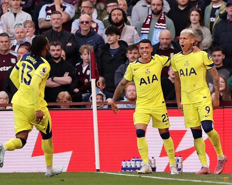 Tottenham climb out of relegation zone with win at Aston Villa