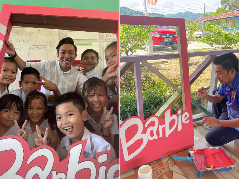 A teacher in Sarawak, Mr Muhammad Nazmi Rosli, earned the praise of online users for his dedication after he shared photos of a Barbie-themed lesson that he came up with. A teacher in Sarawak, Mr Muhammad Nazmi Rosli, earned the praise of online users for his dedication after he shared photos of a Barbie-themed lesson that he came up with.