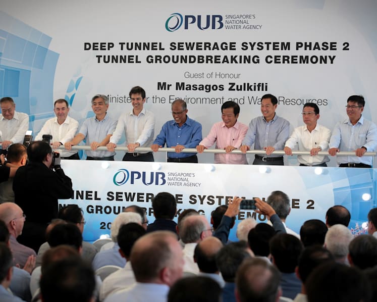 Construction begins for S$6.5 billion, 100km superhighway for used water