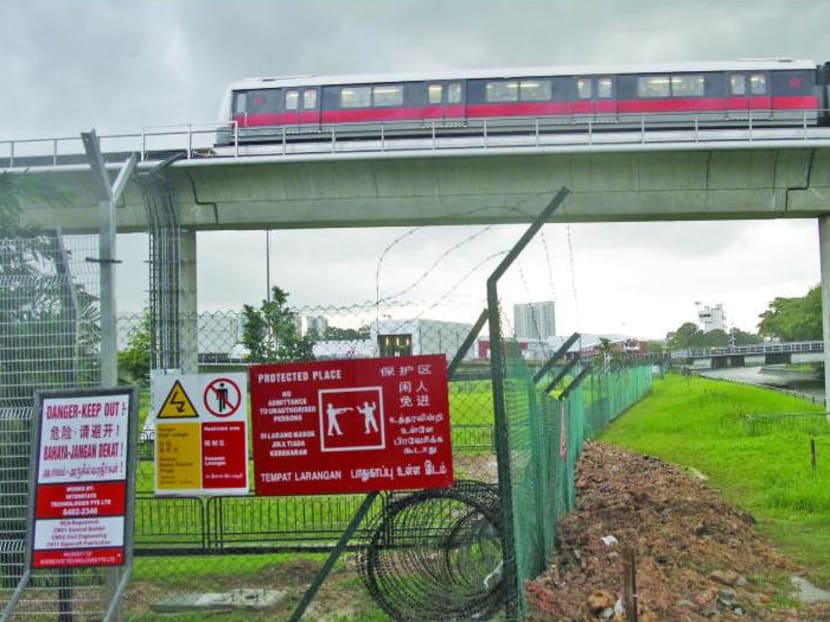 Fencing at Bishan Depot. TODAY file photo