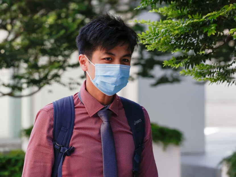 Athlete Ashley Liew arriving at the State Courts on Sept 2, 2020. He is suing fellow runner Soh Rui Yong for defamation. Athlete Ashley Liew arriving at the State Courts on Sept 2, 2020. He is suing fellow runner Soh Rui Yong for defamation.