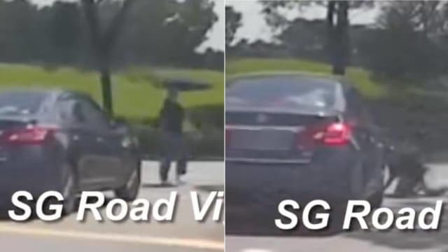 汤申路行人过马路被撞飞 警方：已经接获报案