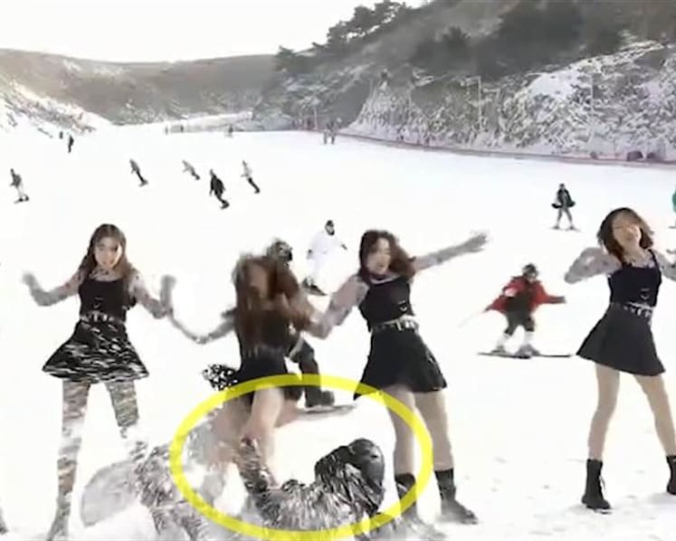 Video Of China Girl Group Member Getting Knocked Over By Skier Goes Viral, Agency Says It Was Staged