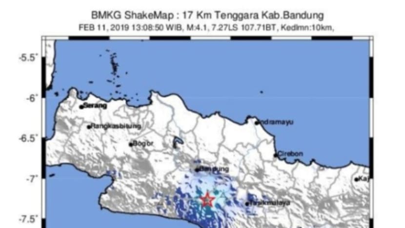 Gempa 4.1 skala Richter gegarkan Bandung