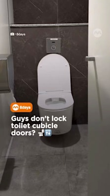 Why don’t want lock door?!!?? 🚽💩 #8dayssg #8dayssgtrending #toilet #guys #boy 