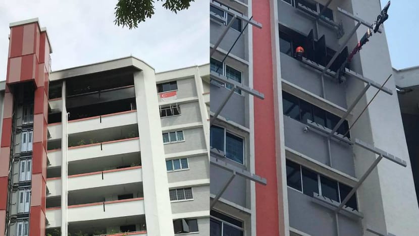 Elderly man taken to hospital after fire leaves Jurong East flat 'badly burnt'