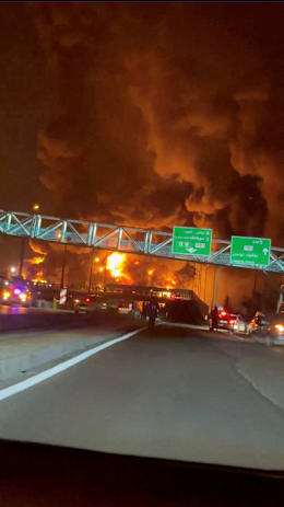 Huge fires burn in Tehran in aftermath of Israeli attacks on oil infrastructure