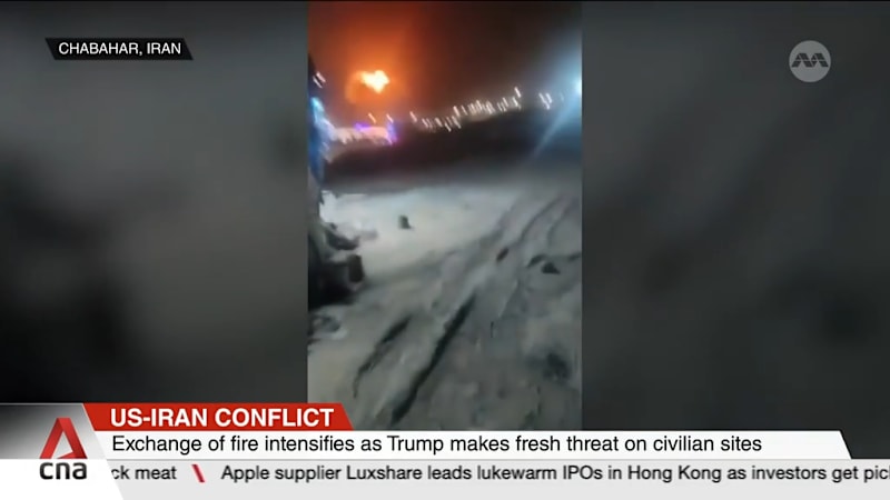 Trump makes fresh threats on Iranian civilian sites as exchange of fire intensifies