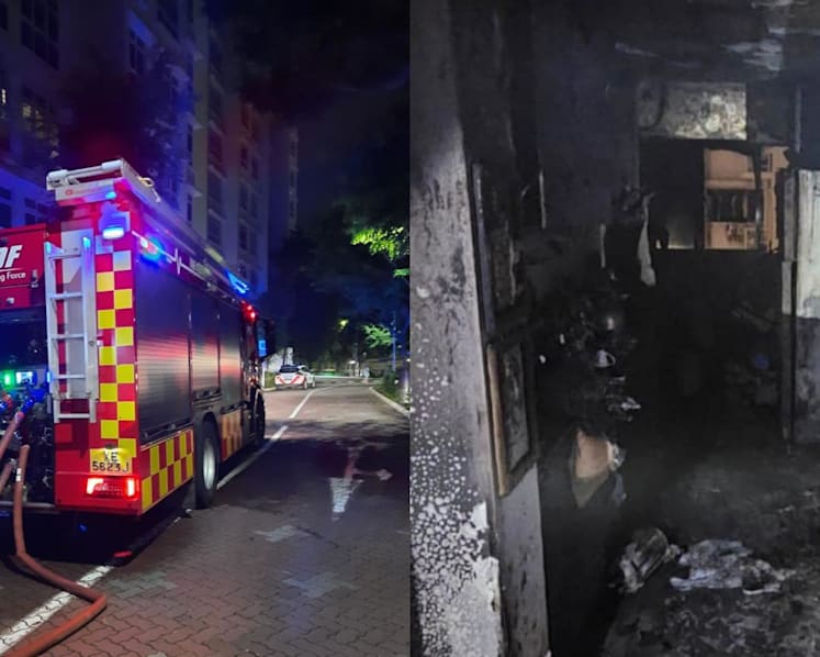 5 people, including 3 children, taken to hospital after Sengkang flat fire