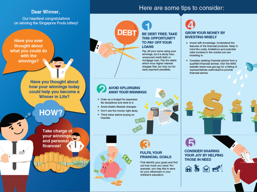 A brochure for the Singapore Pools' Care for Winners programme. Photo: Singapore Pools