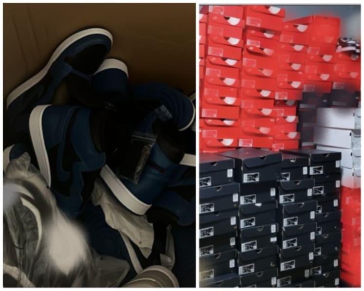 Police arrest 2 men suspected of selling 1,700 pairs of counterfeit footwear worth more than S$370,000