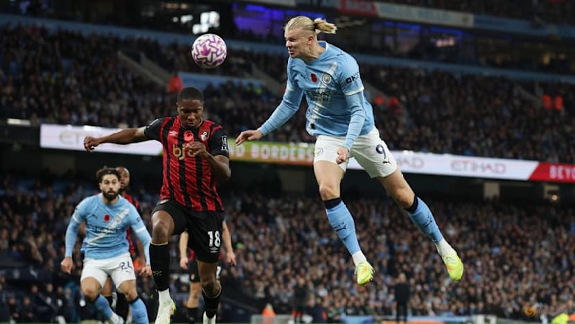 Haaland's dazzling double against Bournemouth earns praise from Guardiola