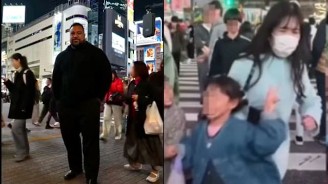 澳洲大力士亲赴日本涩谷实测“撞人族”路人纷纷绕开