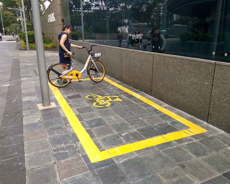 New technologies set to prevent cyclists from ending trips if they park rental bikes indiscriminately