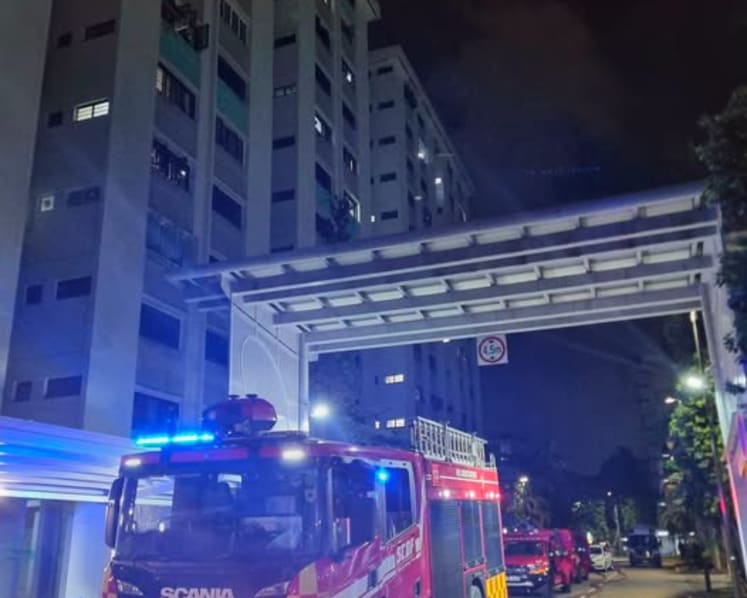 Two firefighters injured in Clementi flat fire
