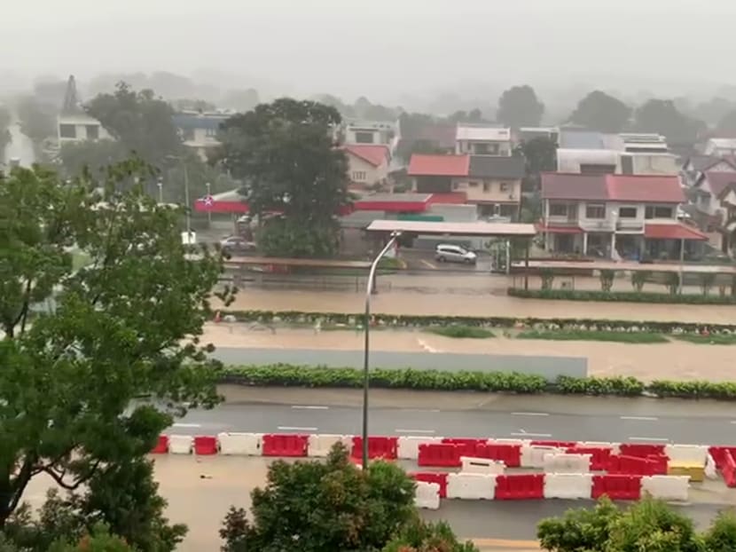 Flash floods in parts of Singapore amid ‘prolonged heavy rain’: PUB