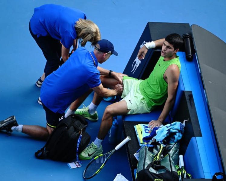 Cramp‑hit Alcaraz says quitting never crossed mind in Melbourne epic