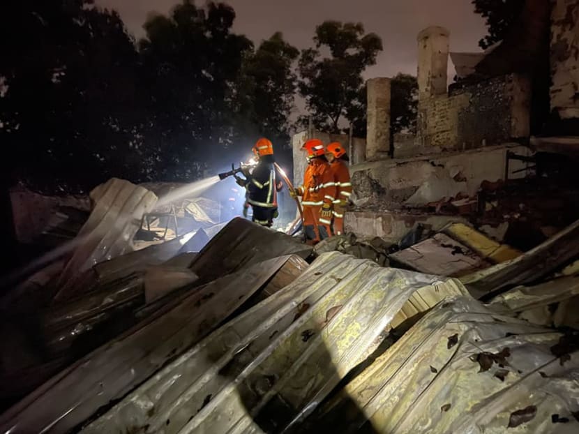 The fire was extinguished within an hour of SCDF's arrival on the island.