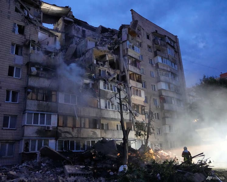 Russian strikes kill 24 in Kyiv region on eve of NATO summit