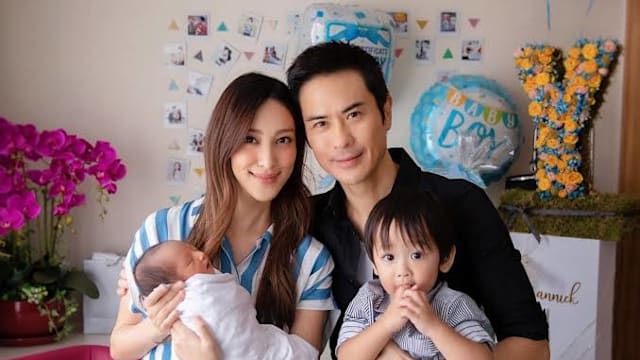 郑嘉颖7岁大儿子陪陈凯琳健身，高颜值被封新一代“最帅星二代”！