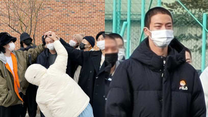 All BTS Members Show Up To Send Bandmate Jin Off To Army; 270 Policemen Deployed To Maintain Order