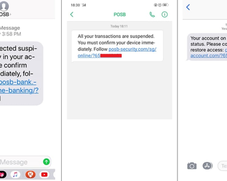 More than 50 DBS customers fell for phishing SMSes in last two months