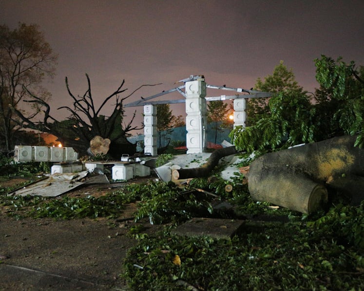 Two trees fall in Sembawang Park where SMRT staff were having Christmas party, 14 taken to hospital