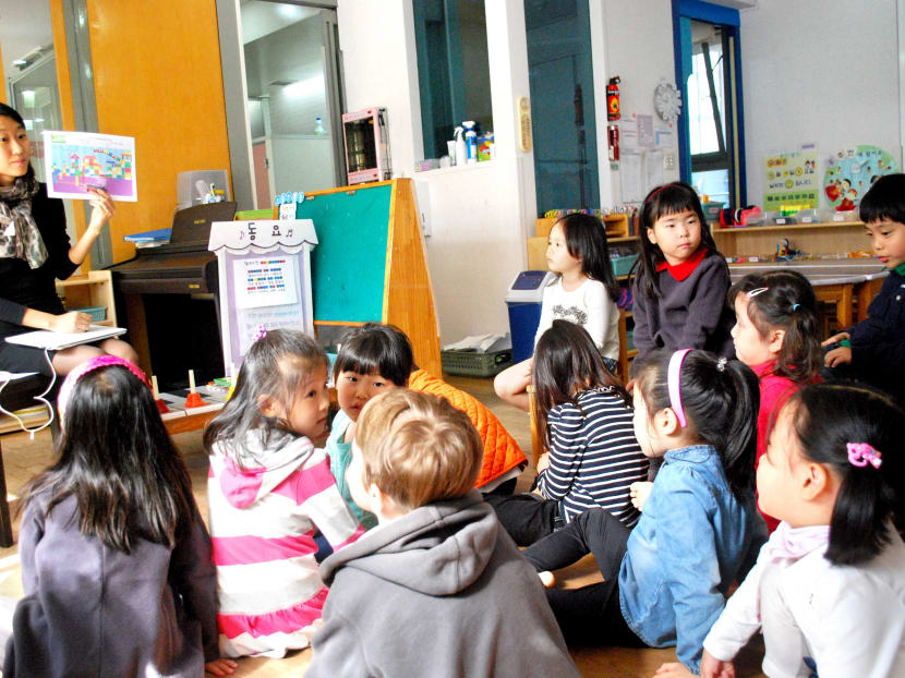 In Seoul, tuition for pre-schoolers is a norm