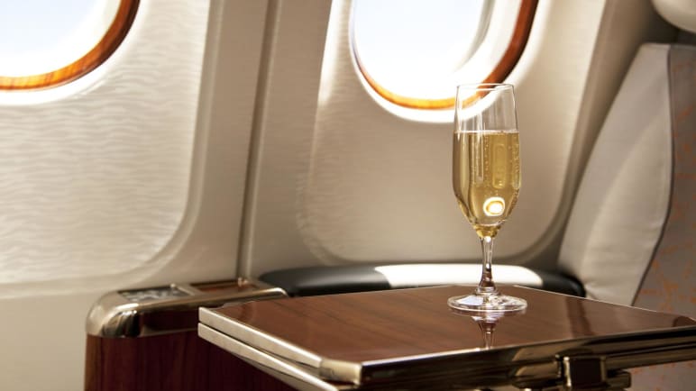 Which airline serves the best champagne?