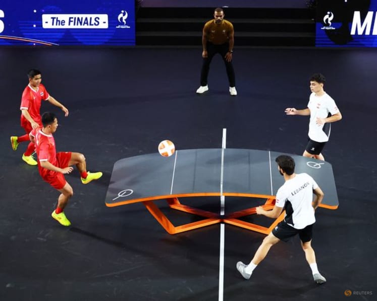 Games-Olympic dreams flicker as teqball awards first Asian Games medals
